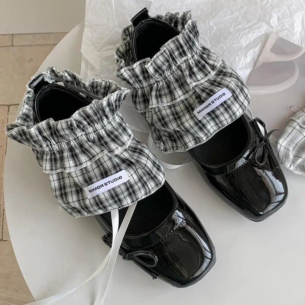 Weiße Spitze Lolita Schuhe Cover Socken Damen Ins Home Warme Schuhe Koreanischer Modestil über Schuhe Socken