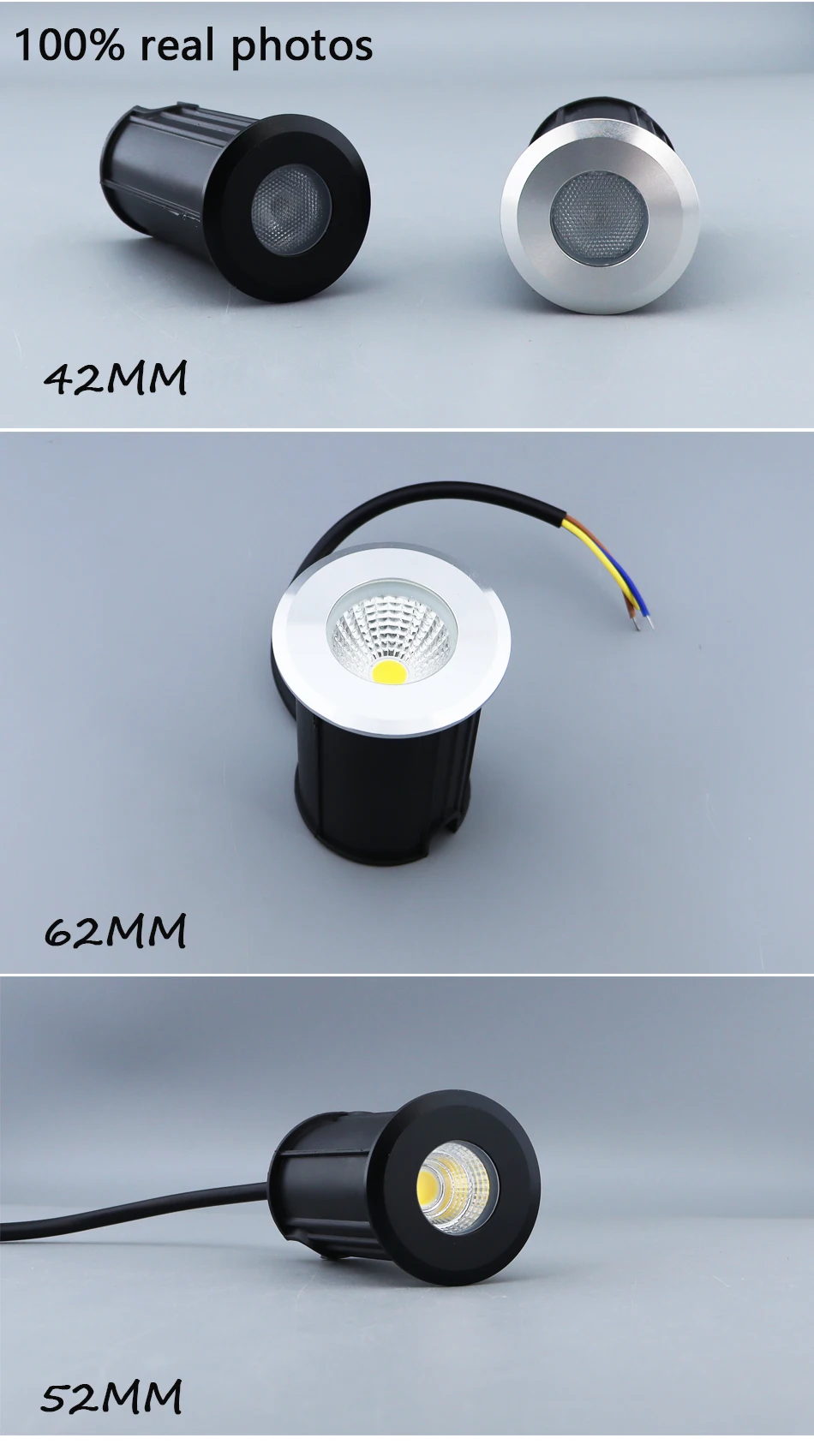 1W 3W 5W Waterproof IP67 LED Underground Light DC12V 24V Outdoor Ground Garden Path Floor Buried Yard Spot Landscape AC220V110V