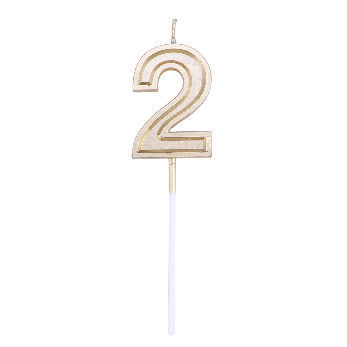 

Number Celebration Candles Birthday Cake Theme Party 2 for Cakes Vivid Color