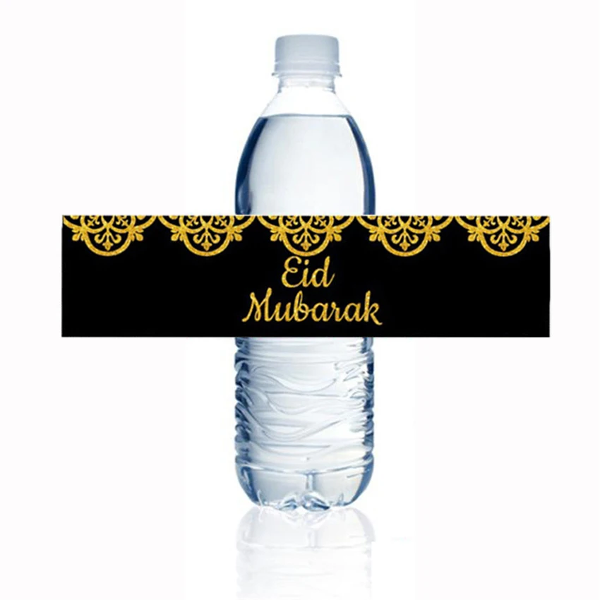 Ramadan Mubarak Water Bottle Stickers Gift Decor Seal Label Islamic Muslim Bottle Lable Sticker Eid Al-fitr Party Decor Supplies