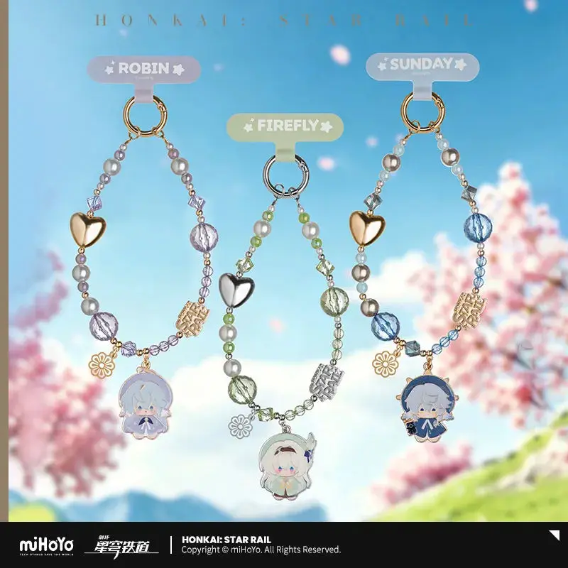 [Genuine] miHoYo Game Honkai Star Rail Phone Lanyard Sunday Robin Firefly Boothill Anime Prop Accessories Cosplay Halloween Gift