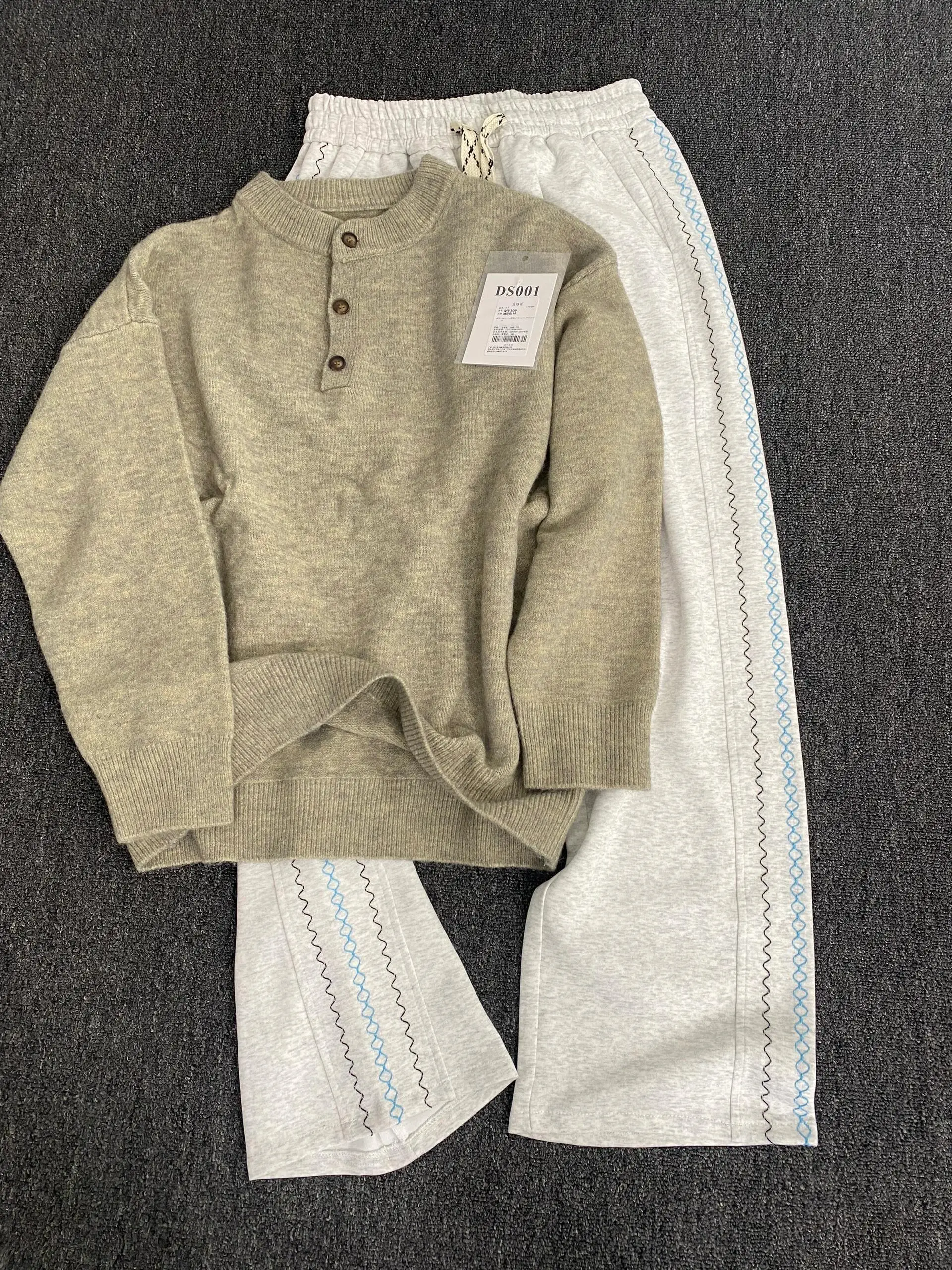 

Weere Men's Knitted Sweater Henry Collar Inner Wear Base irt American Retro Lazy Sle High Sense Autumn Season Casual Faion