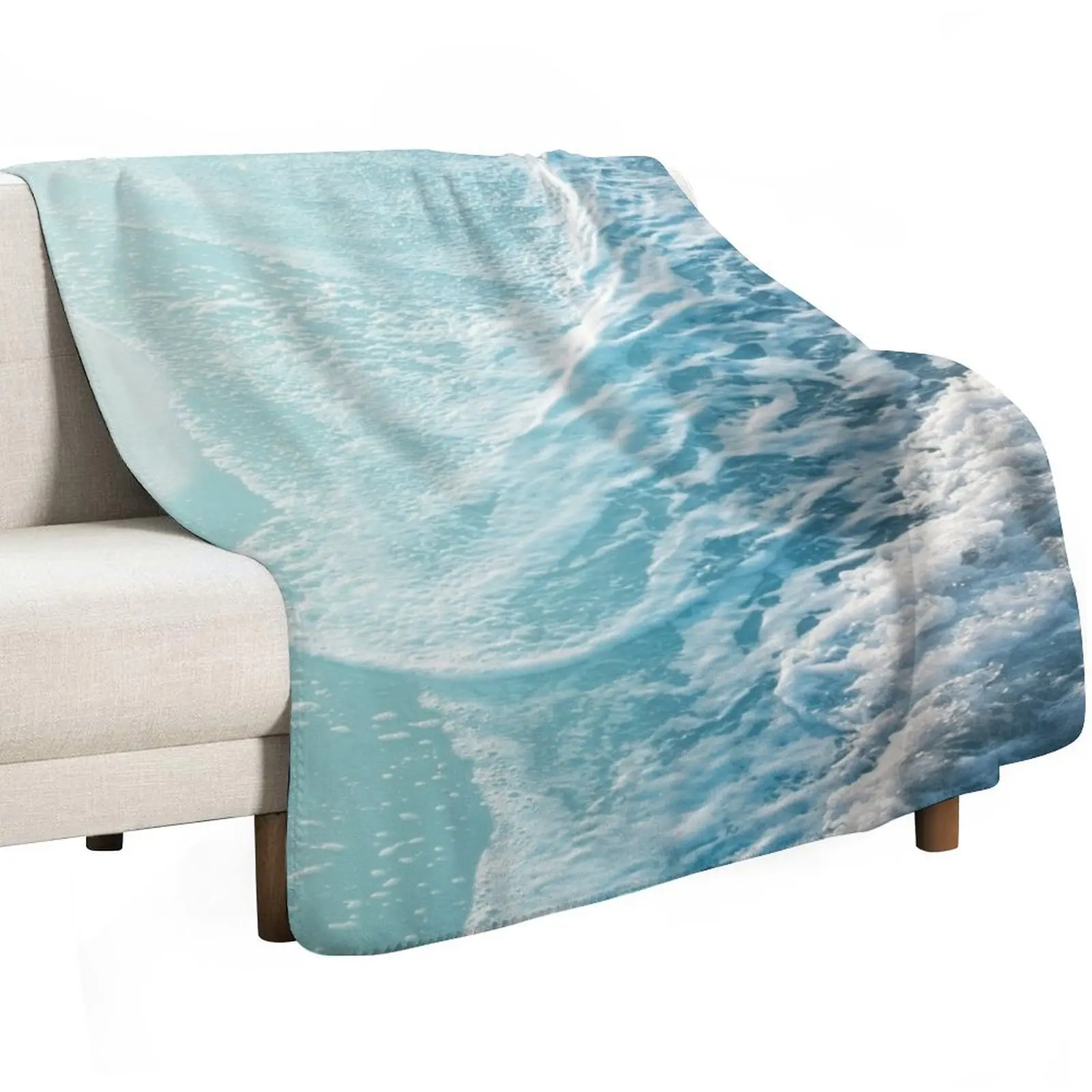 

Soft Turquoise Ocean Dream Waves #1 #water #decor #art Throw Blanket Hair Beach Blankets
