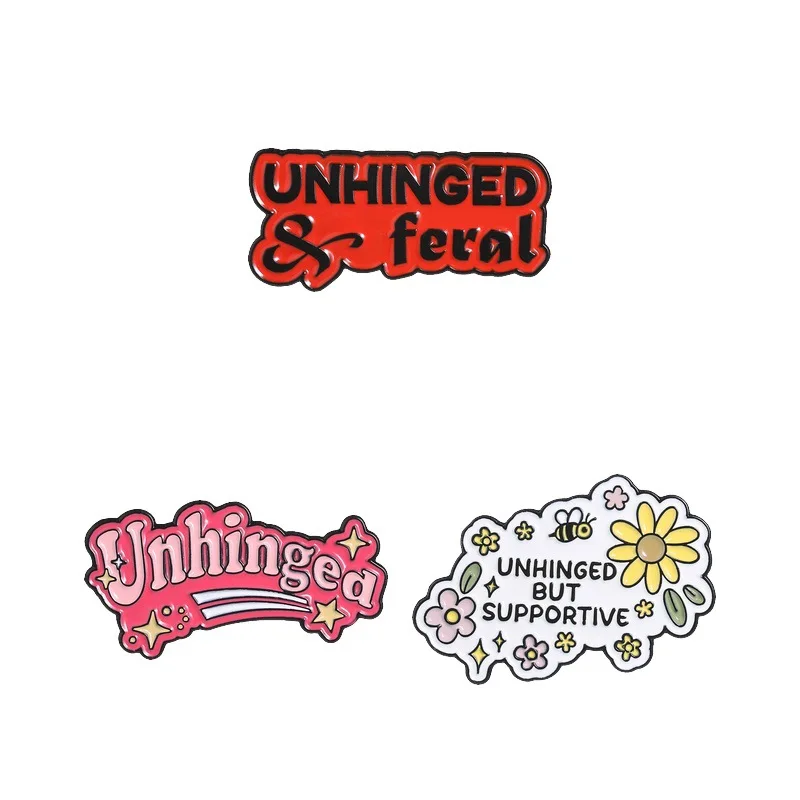 American-style letter-shaped badges, colorful English phrase alloy pins, accessories for clothing and bags, gifts for friends