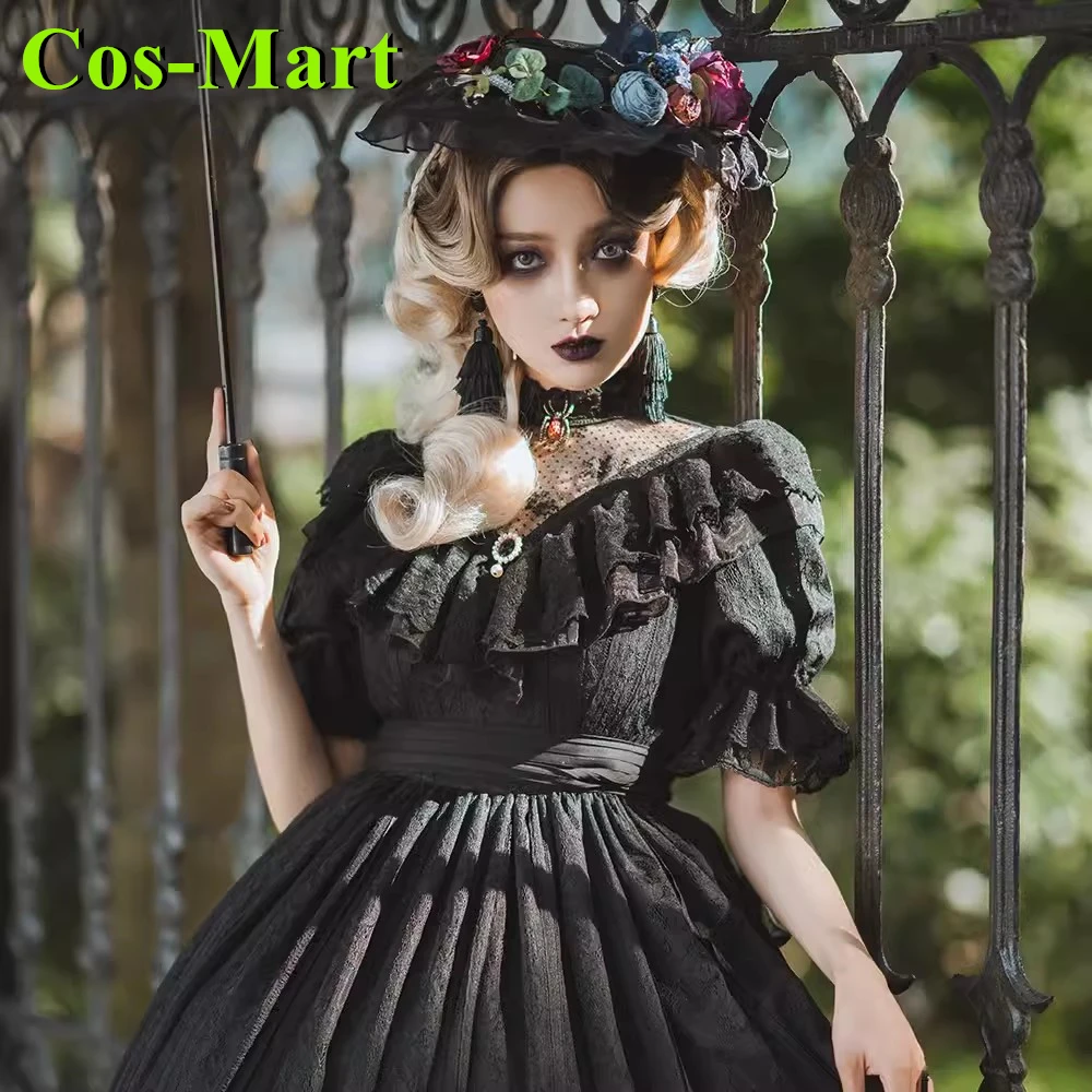 Cos-Mart Hot Anime Wild Rose Japanese Rose Lolita Dress Cosplay Costume Skirt Role Play Clothing Custom-Make Female Girl