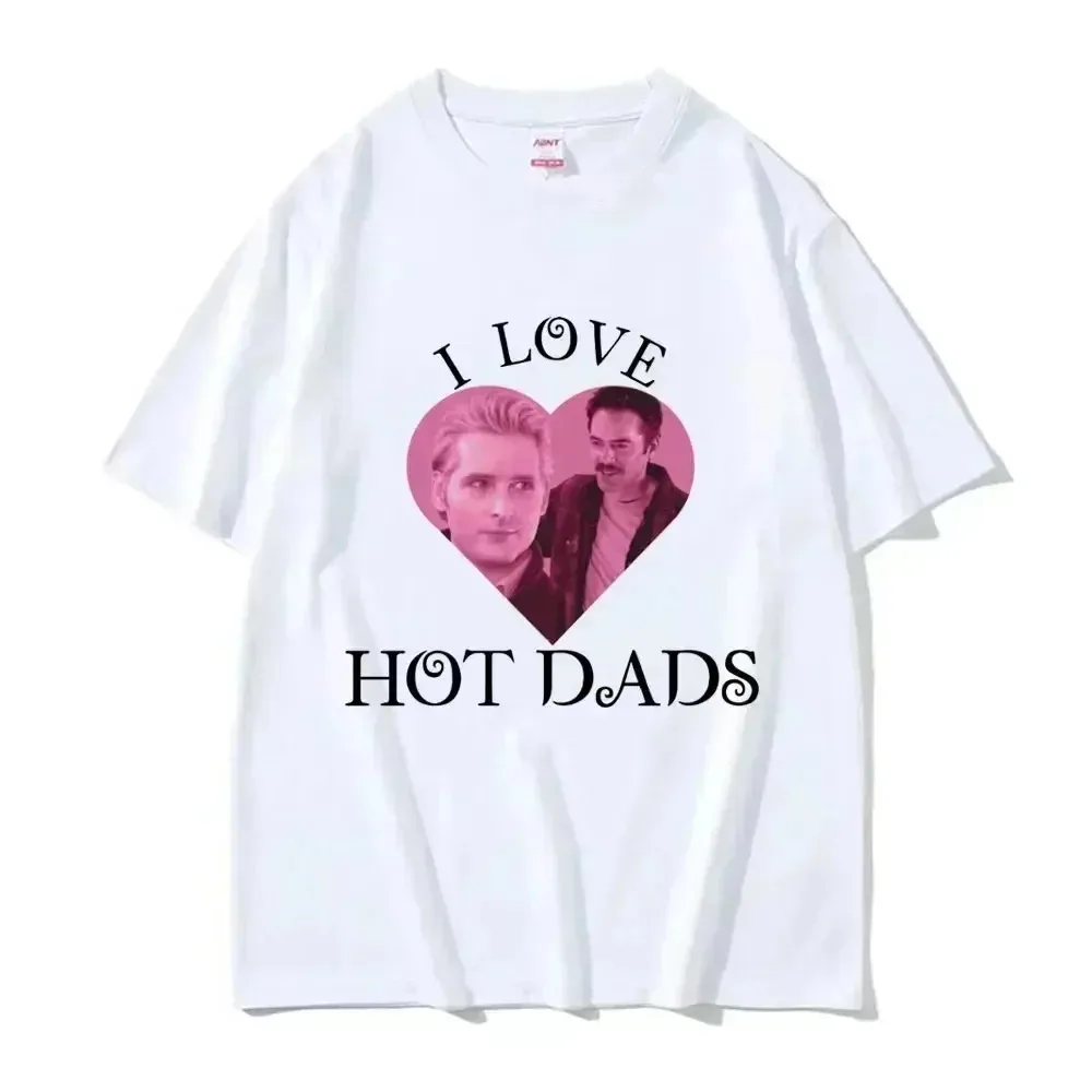 Daddy\'s Girl Robert Pattinson Men Women Print Cotton T Shirt Twilight Saga Vintage 90s Short Sleeve Tshirt Oversized T-shirts