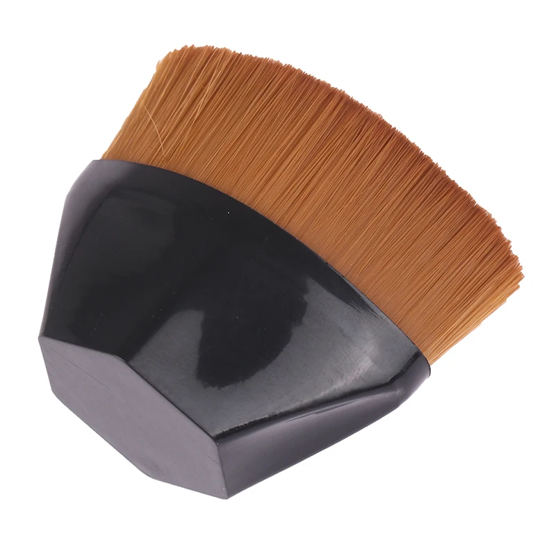 1 PCS Foundation Cepillos de maquillaje Pétalo-Cepillo de Kabuki plano en forma de herramienta de crema líquida o cosméticos