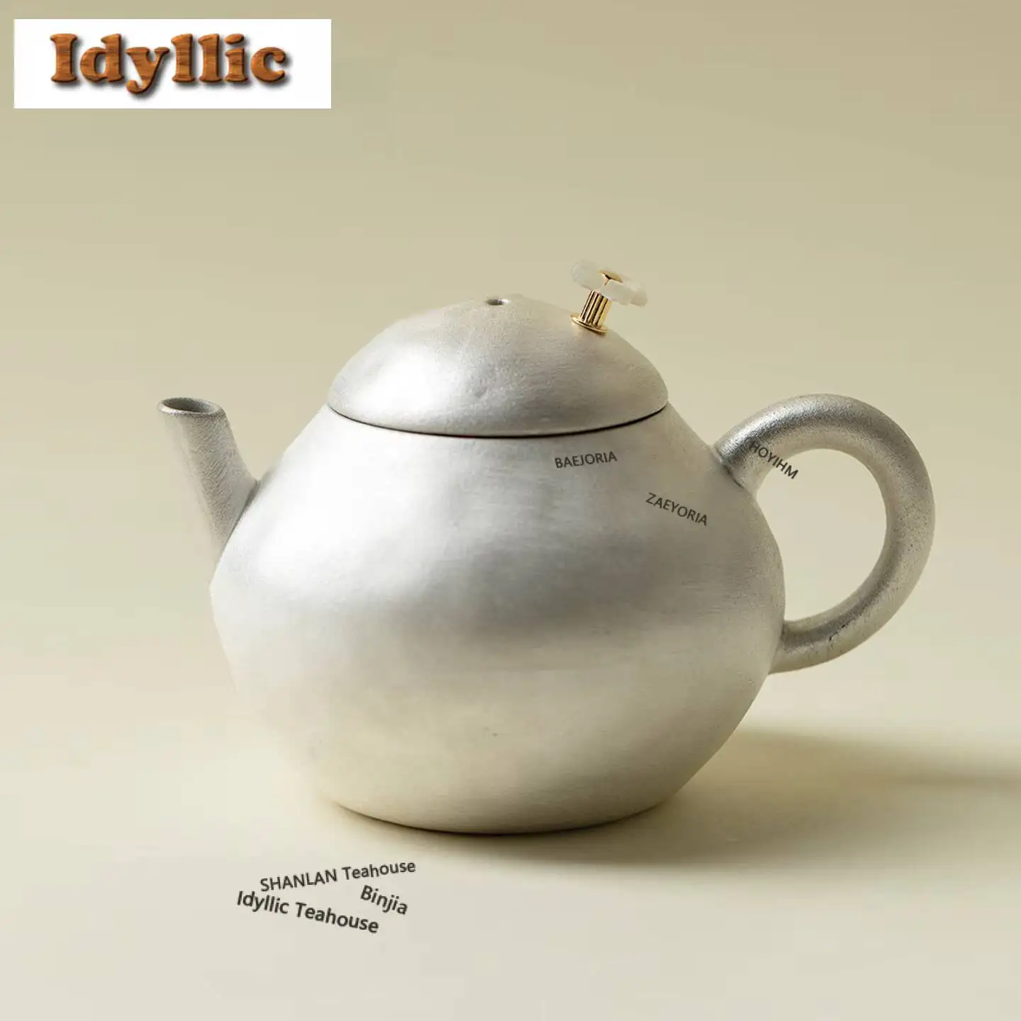 

140ml Silver-plated New Denier Teapot Boutique Tea Infuser Pot Tea Brewing Kettle With Ball Hole Tea Services Supplies Craft