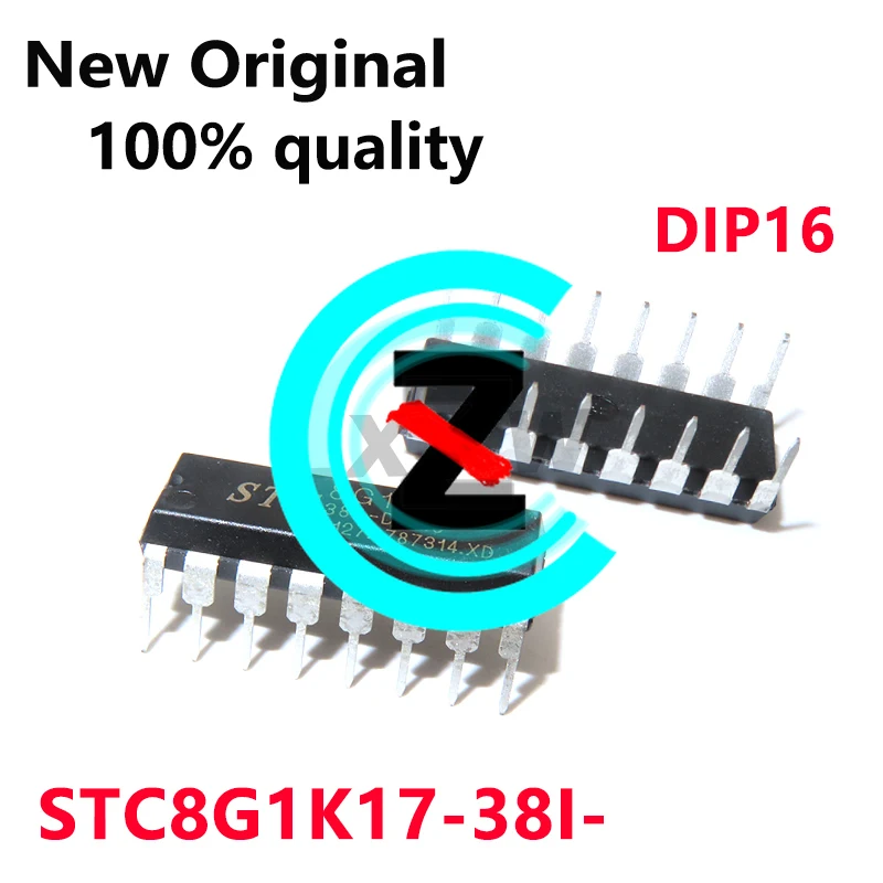 5-10/PCS New Original 8G1K17 STC8G1K17-38I- STC8G1K17-38I-DIP16 Single chip microcomputer In Stock