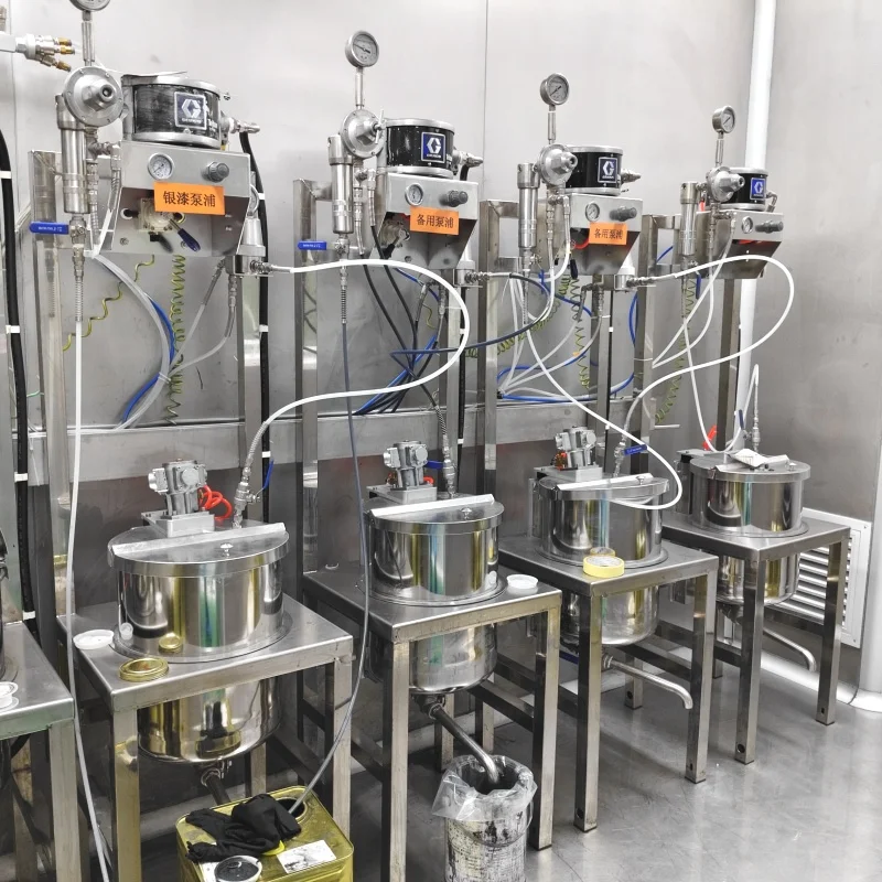 خط طلاء ذكي ذو 6 محاور يحرك الروبوت ± 0.1 مم دقة 99.9% دقة كشف عيوب الذكاء الاصطناعي لآلات طلاء المعادن #4