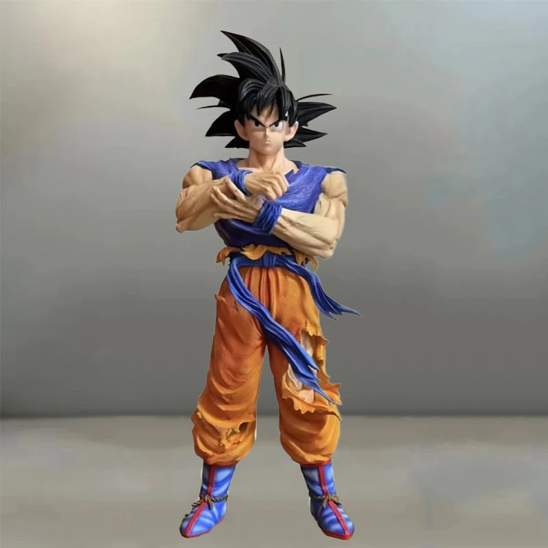 30Cm Anime Super Saiyan Goku Figuur Wit Gat Dragon Ball Action Figure Son Goku Beeldje Staande Model Pvc Speelgoed kinderen Gift