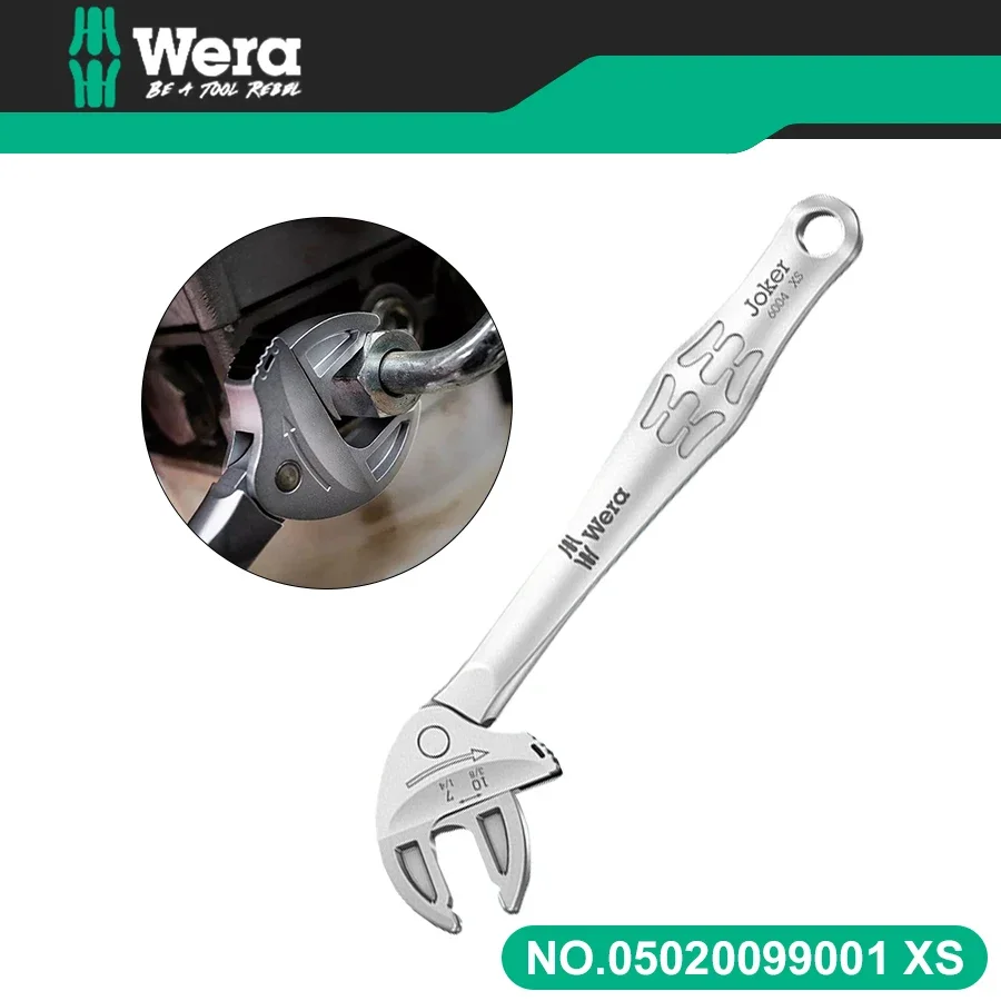 

WERA 05020099001 6004 Joker Self-Adjustable Ratchet Open-End Wrench with Flexible Size Adjustment for Repair Tool