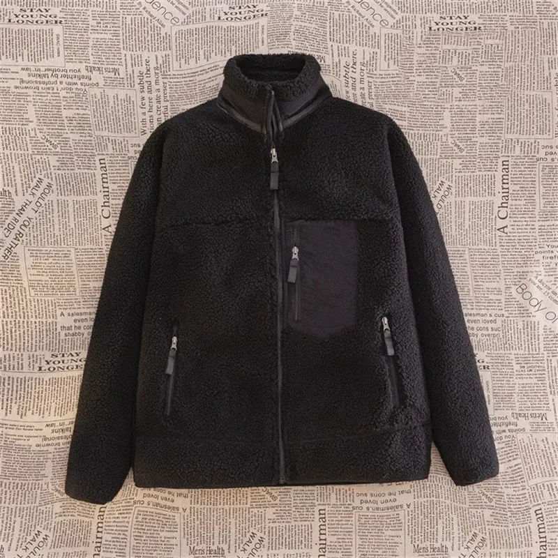 Winter Men\'s Motorcycle Jacket Sweater Cashmere Jacket Windproof Coldproof Down Jacket Men\'s Outdoor Warm and Comfortable Jacket