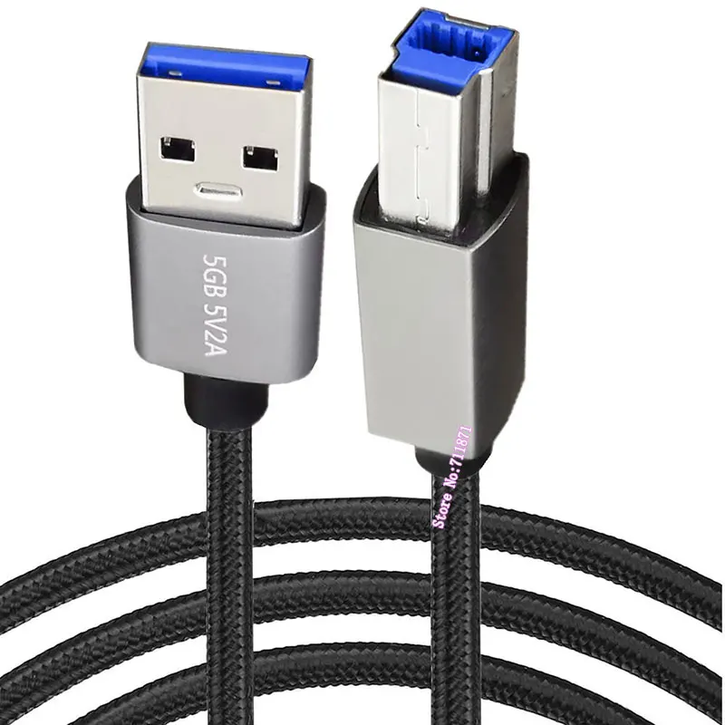 5V2A High Speed A Male to B Male USB 3.0 Cable Line For Scanner Printer External Hard Driver Usb3.0 A to B Male Data Line Wire