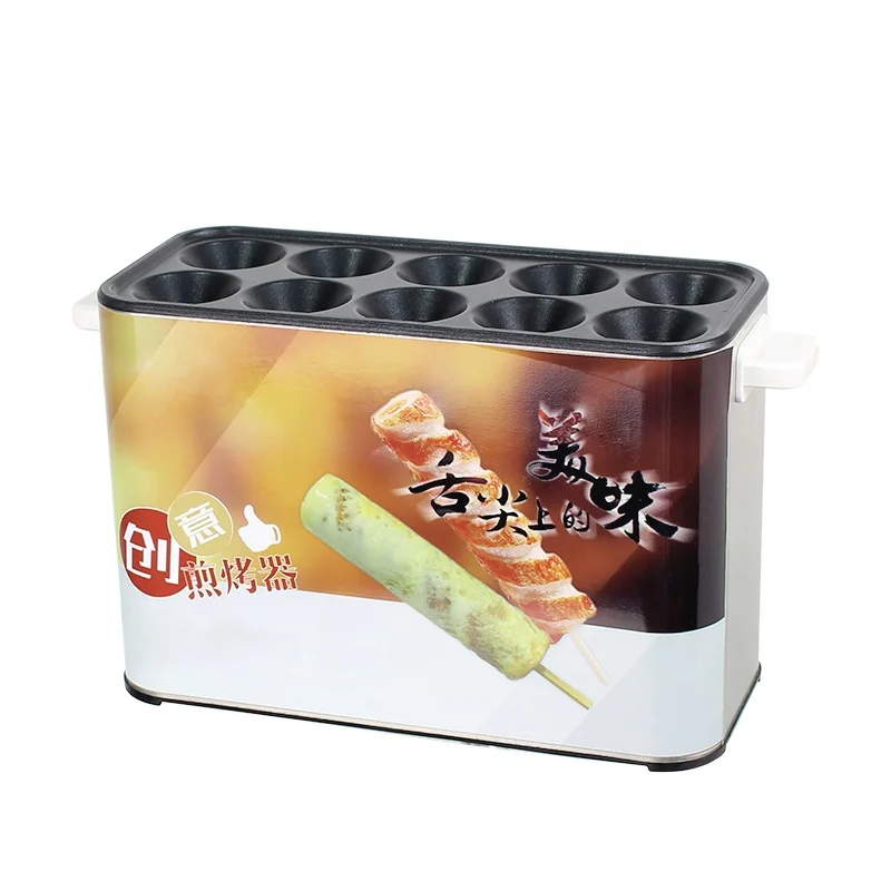 Máquina comercial de aperitivos y alimentos, máquina automática de salchichas recubierta de huevos con calefacción eléctrica para perritos calientes