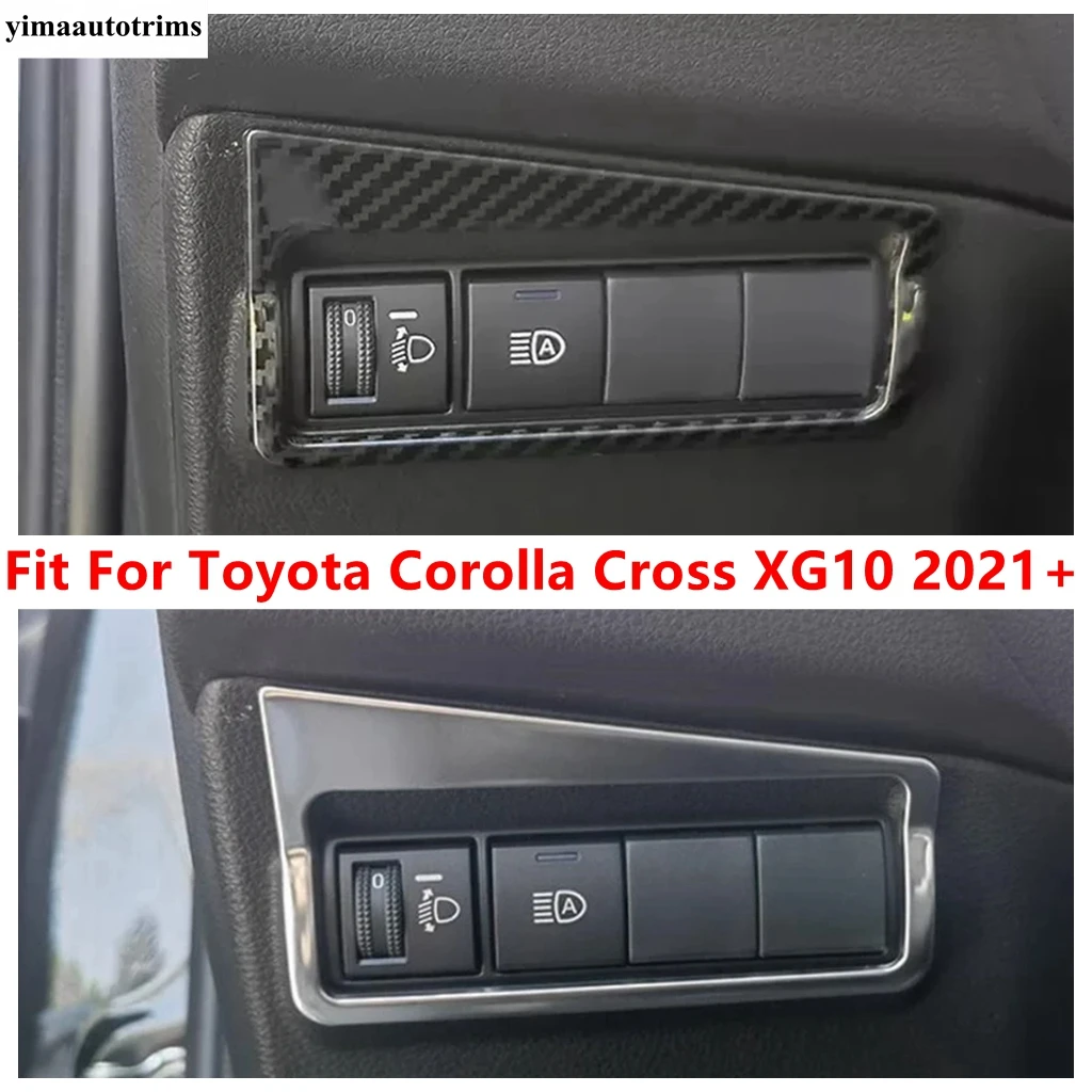 

Car Head Fog Light Lamp Switch Button Frame Decoration Cover Trim For Toyota Corolla Cross XG10 2021 - 2025 Accessories Interior