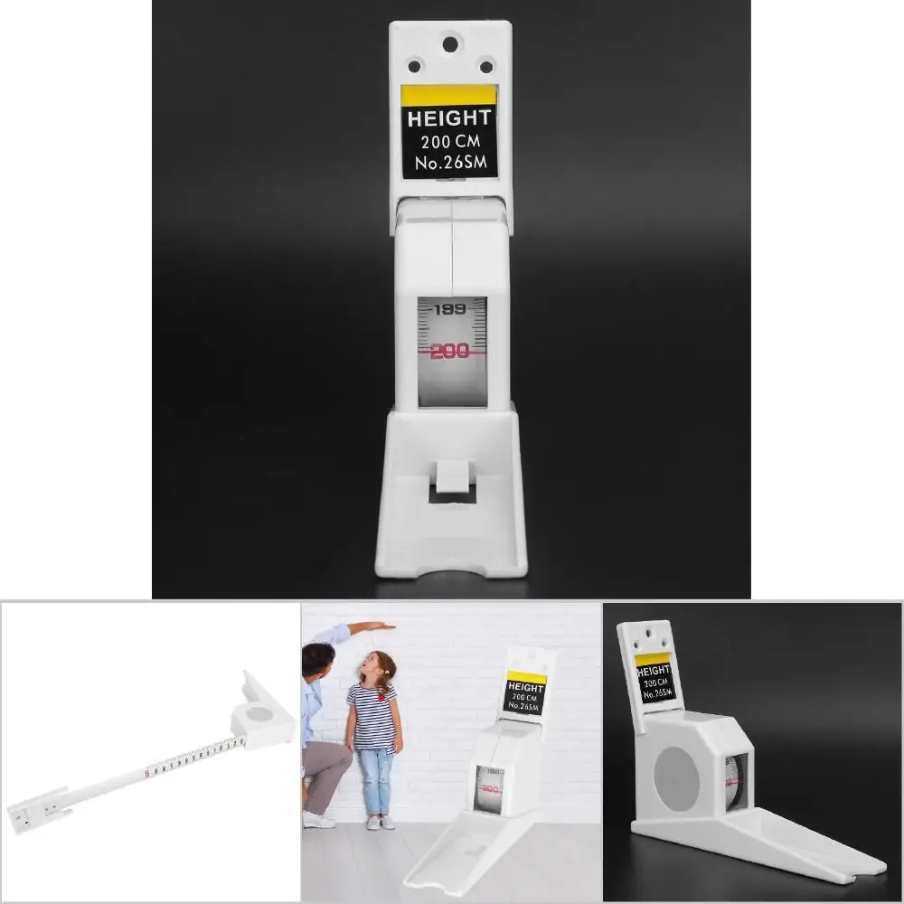 

Измеритель роста для всех возрастов, 2 метра, выдвижной, настенный, белый, метрическая лента для измерения роста для дома