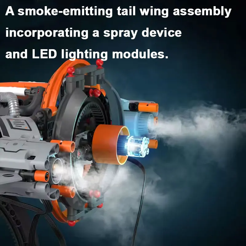 Bloques de construcción de la serie aeroespacial espacial, agujero negro, exploración de nave espacial, misisión, nave espacial, modelo de potencia, juguetes de ladrillos, 764 Uds.