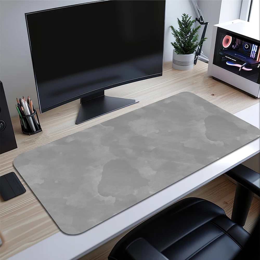 Gray mouse pad 900x400mm overlocked mousepad xxl desktop keyboard table pad gray series game desk mat computer accessories mat