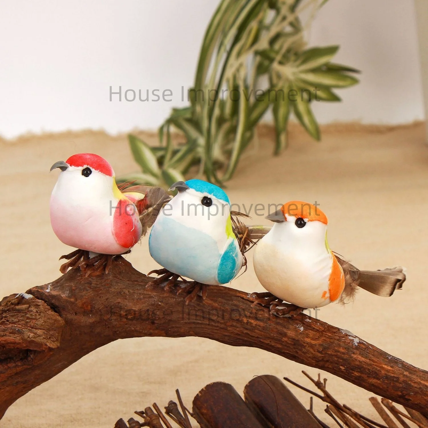 6 قطعة 10 سنتيمتر محاكاة الطيور الاصطناعي عصفور تمثال سطح المكتب المنمنمات رغوة زخرفة للمنزل DIY بها بنفسك الديكور ألعاب أطفال #4