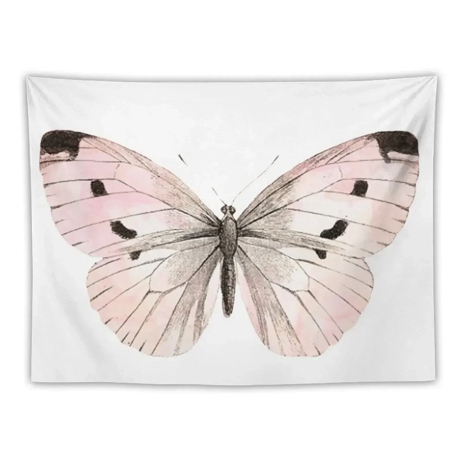 Butterfly flutter - soft peach Tapestry Wall Tapestries Bed Room Decoration Decorations For Your Bedroom Tapestry