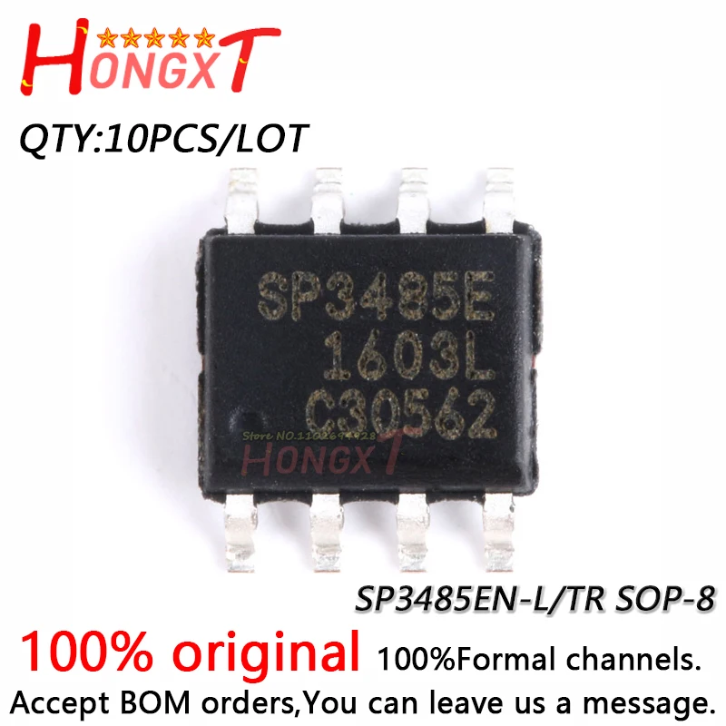 10PCS 100% NEW SP3485EN-L/TR SOP-8.Chipset