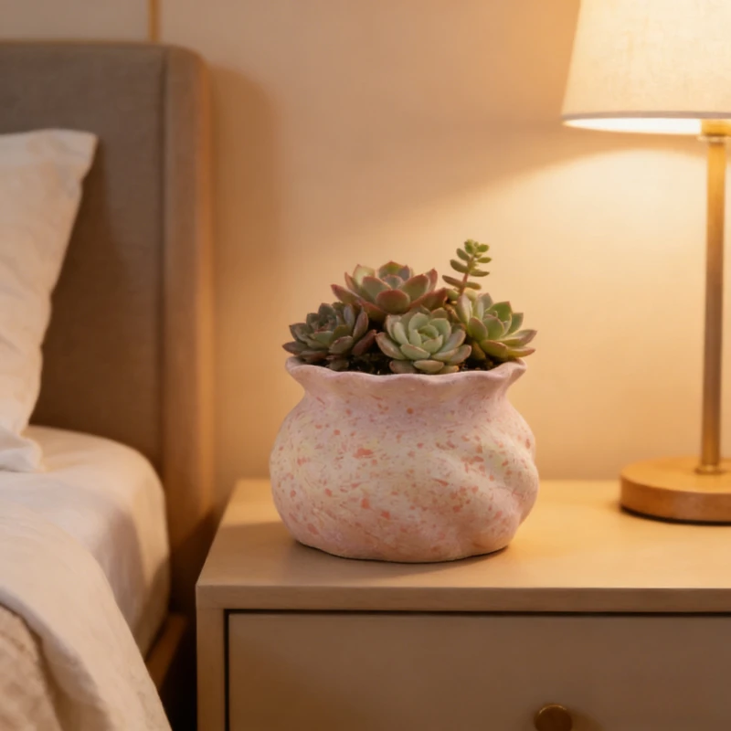 

New Coarse Ceramic Succulent Pot Money Bag Cute Exquisite Household Indoor Decoration Ceramic Flower Pot Desktop Decor Daily Use
