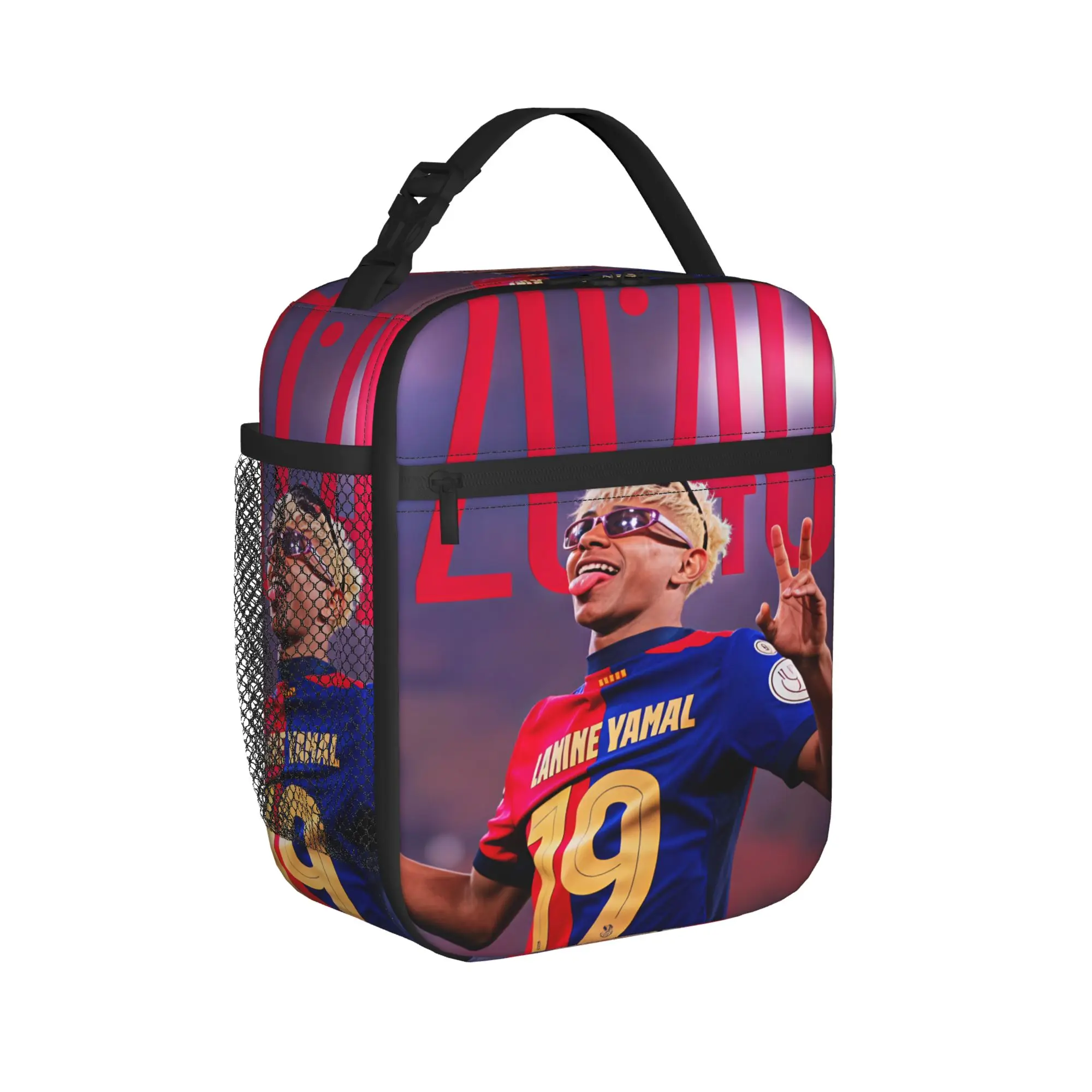 Lamined Y-Yamal Lunch Bag For Adult  Print Lunch Box Leisure Office Cooler Bag Portable Zipper Waterproof Thermal Lunch Bags