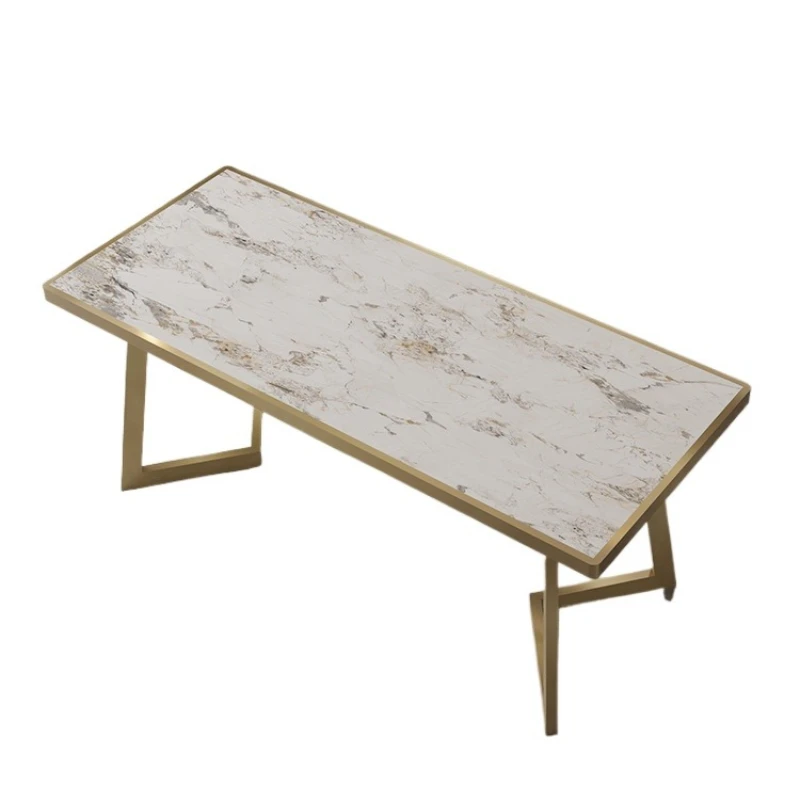 

Light luxury rock slab embedded legs bracket tile table feet marble metal feet carbon steel coffee table legs