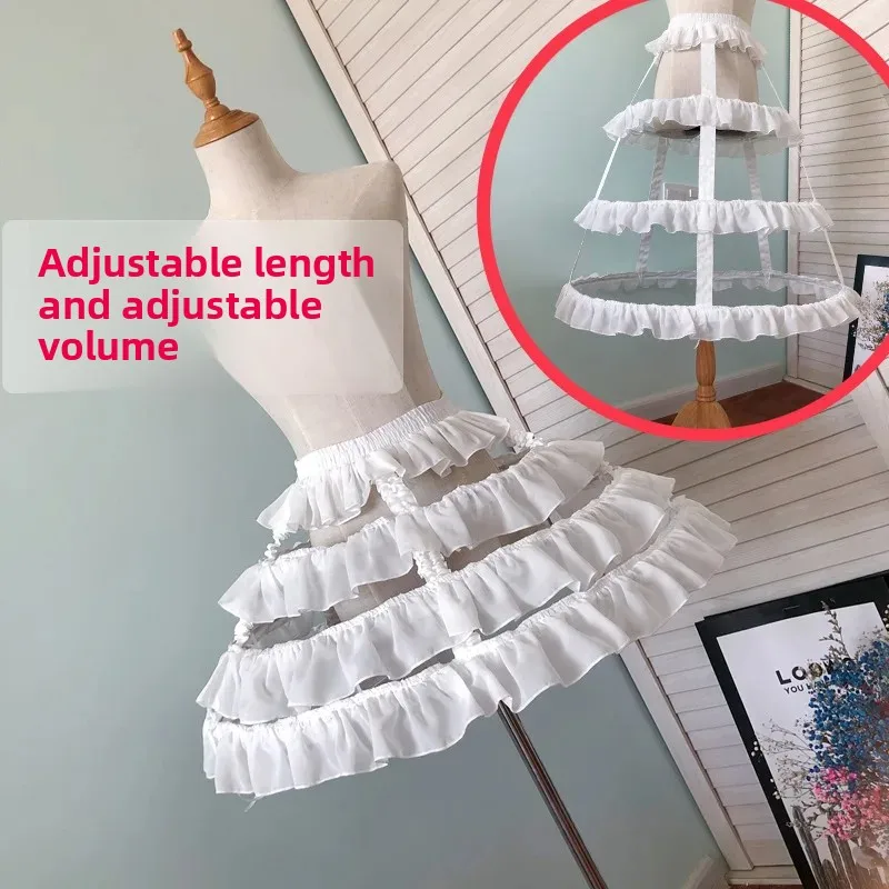 Adjustable Length & Canopy Lolita Bird Cage Fishbone Crotch Wind New Lolita Crinoline image 5
