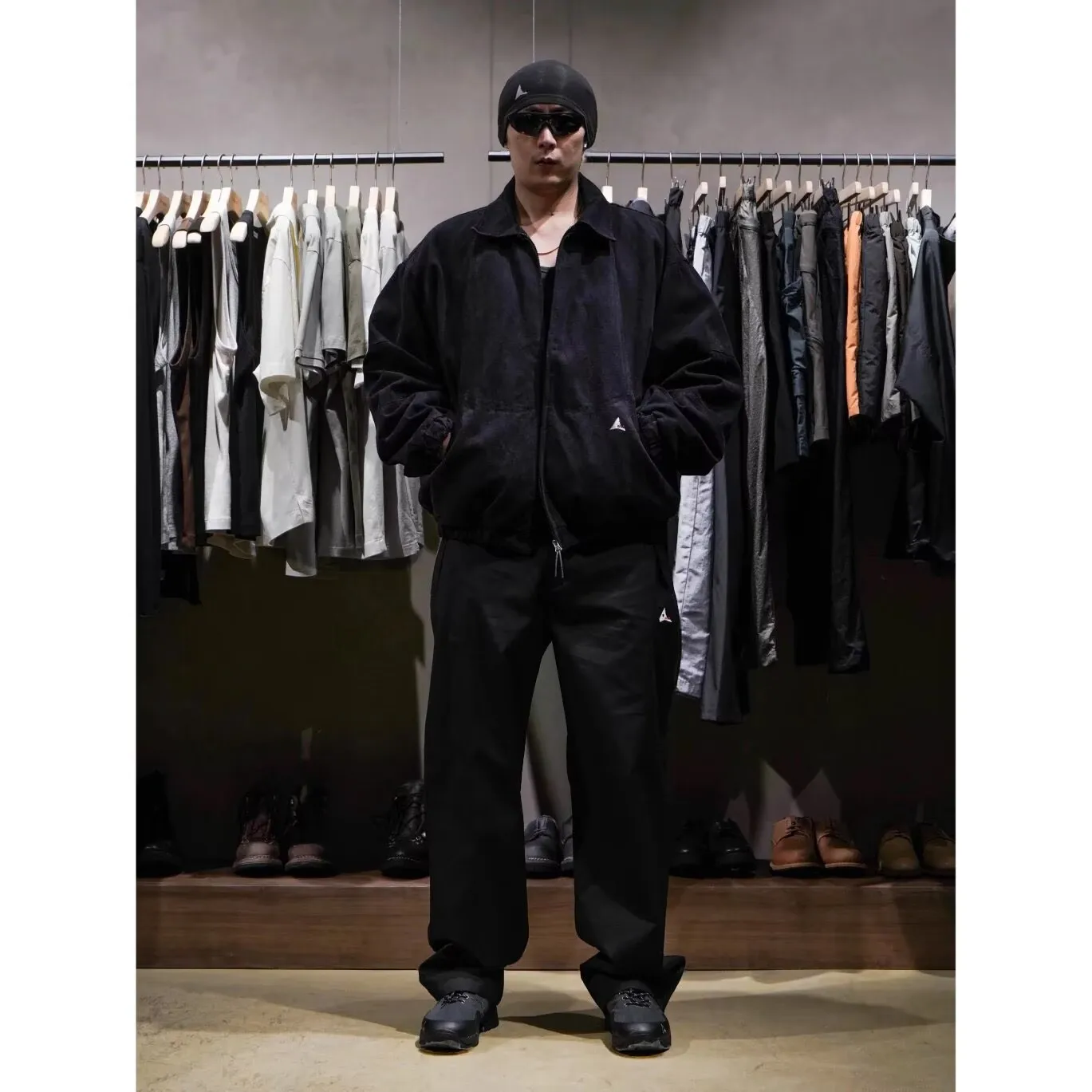 Lightweight Casual Pants for Men 2026 Autumn New Style RA Embroidered Logo Diagonal Cotton Wasp Waist Belt Japanese Trend