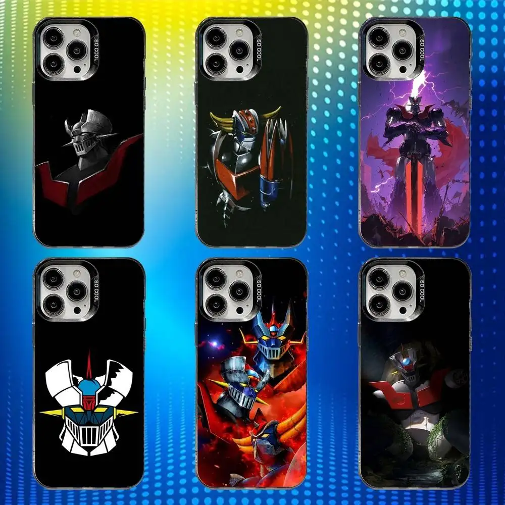 

M-Mazinger Z Robot Phone Case For iPhone 16,15,14,13,12,11,Mini,Pro,SE,MAX White Matte Shockproof Cover