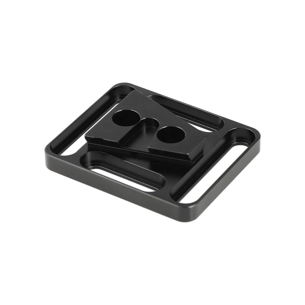 CAMVATE Quick Release Male V Lock Wedge Mount + Base Plate With 1/4inch Mounting Points Grooves For Quick Attach Battery