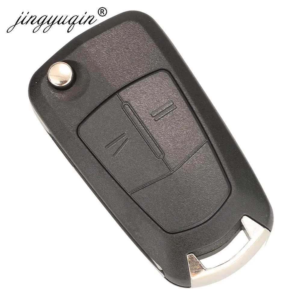 Jingyuqin 2/3 Butoons Uncut pieghevole Flip Remote Key Case Shell Fob per Vauxhall / Opel / Astra H / Corsa D / Vectra C / Zafira