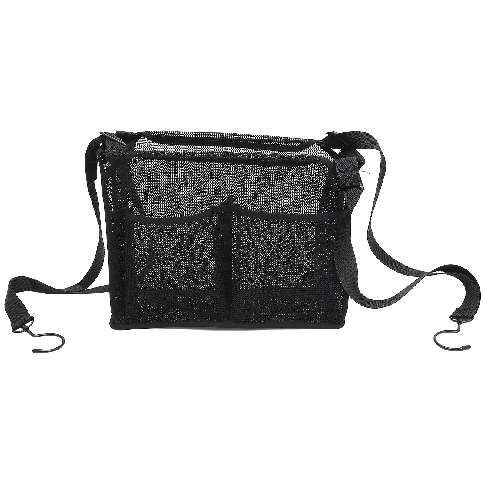 

Bag Toiletry Basket Bathroom Organizer Daily Necessities Black Mesh Wall Makeup Storage Basket Storage Bags