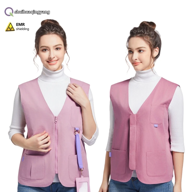 Anti-radiation metal fiber double-sided vest 5G communication base station high and low frequency radiation protective clothing