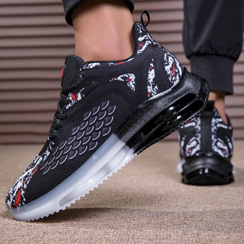 

Men's Casual sneakers large size flying mesh breathable comfortable casual sports shoes walking non-slip vulcanized men's shoes
