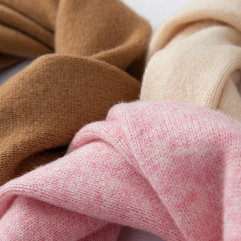 2025 invierno nuevo 100% bufanda de lana mujeres/hombres moda Color sólido al aire libre cálido suave lana accesorios de punto bufandas Unisex