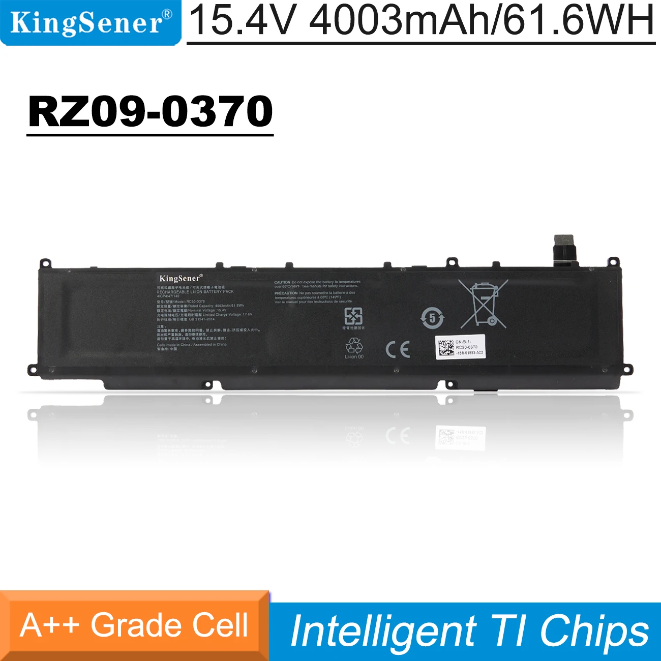 

KingSener RC30-0370 RZ09-0370 Laptop Battery For Razer Blade 14 2021 2022 RZ09-0368 RZ09-0427 RZ09-0370AE23 RZ09-0370BEA3-R3U1