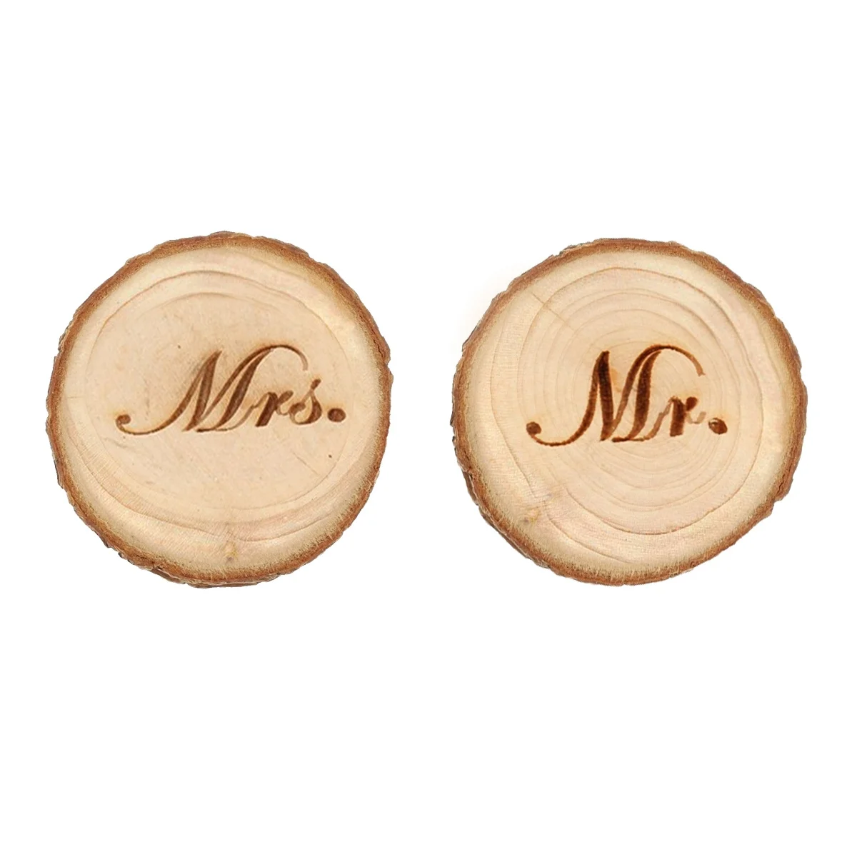 

2Pcs Wooden Mr Mrs Ring Box Rustic Vintage Wedding Engagement Proposal Keepsake Jewelry Holder Wooden Ring Box