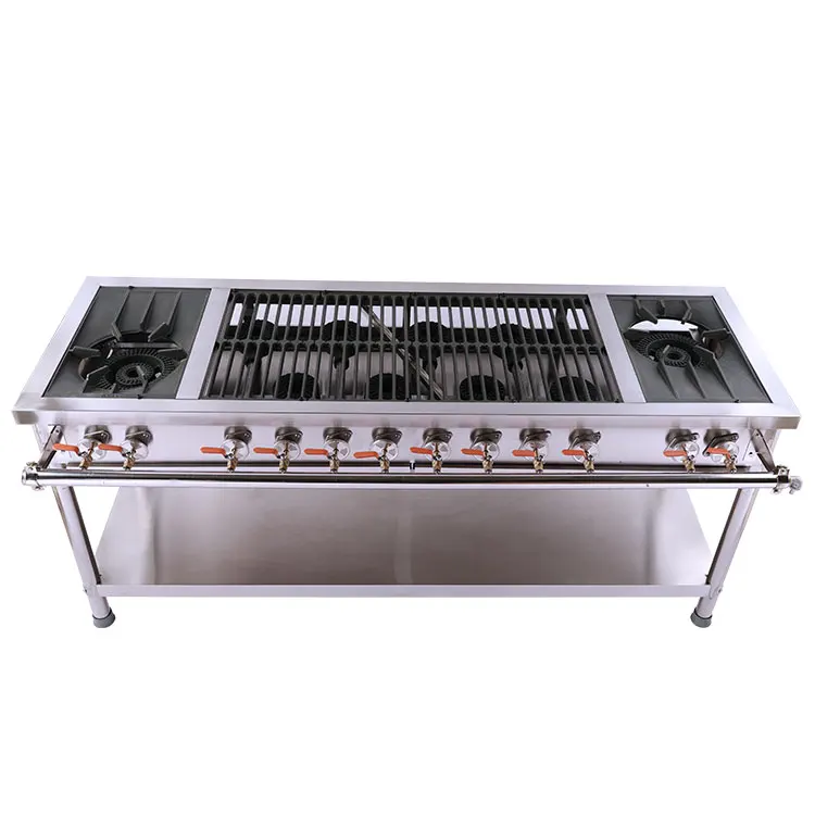 Durable Industrial Restaurant Equipment 4/6/8/10/12 Burners Commercial Gas Burners