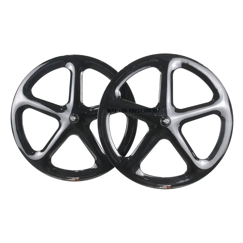 

LightCarbon 700C Aero Carbon 5-Spoke Wheel for 700C Road/TT/Track Bike Use