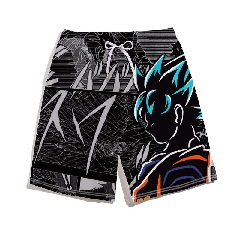 2026 Authentic Dragon Ball Printed Sports Shorts, Sweat Absorbing and Lightweight, Suitable for Role-playing and Fitness