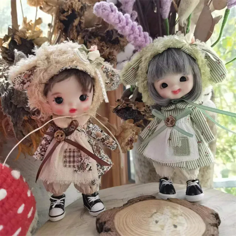 P9 YMY Molly 1/12 BJD 인형 세트, OB11 인형 의류