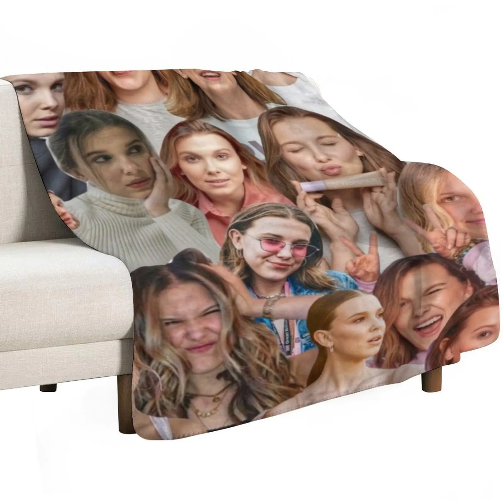 Millie Bobby Brown Edit Collage by Stasii Throw Blanket anime decorative Quilt Moving Vintage Blankets