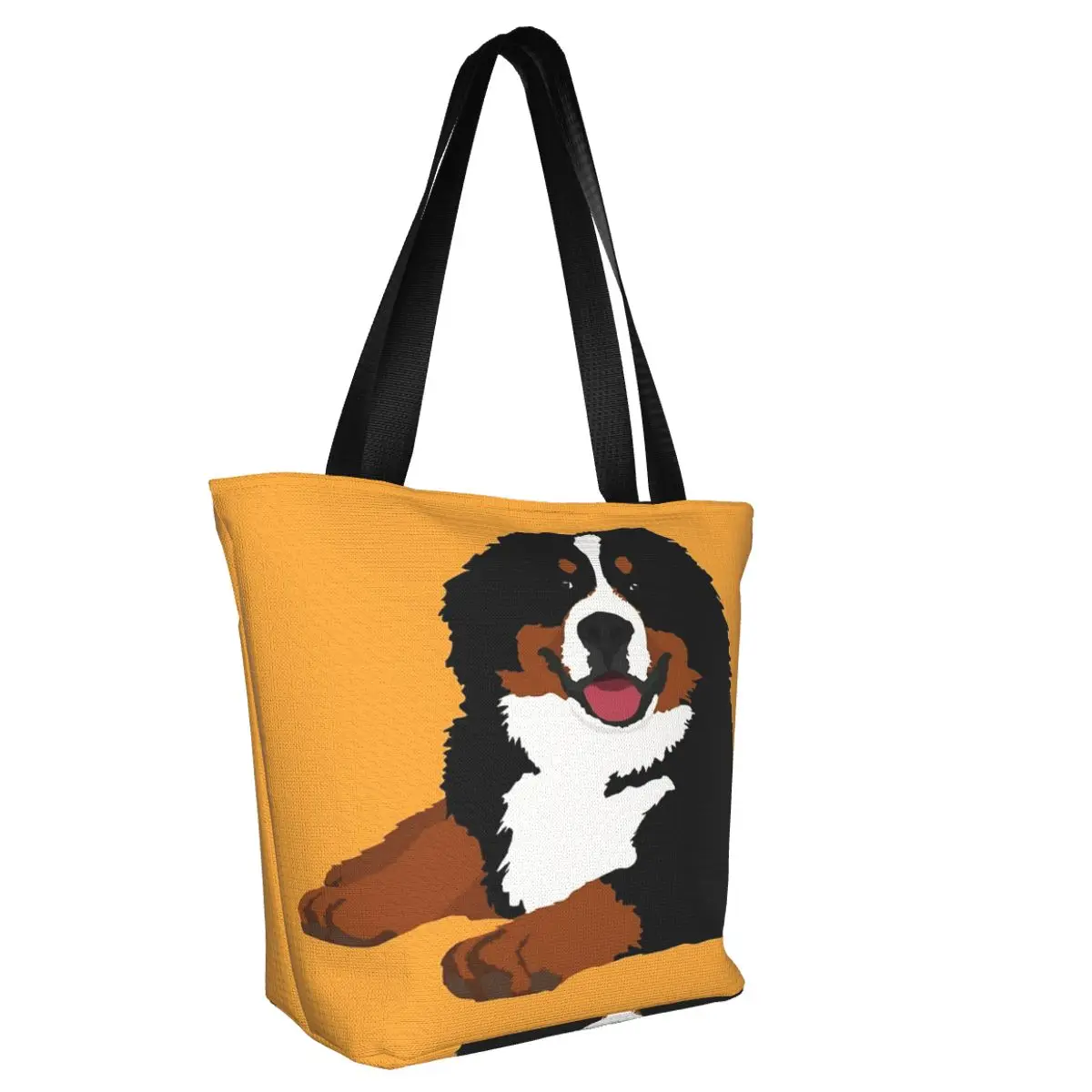 Bernese Berg Hond Casual Schouder Draagtas Grote Capaciteit Zak Met Ritssluiting Voor Het Reizen Van Halloween Cadeau