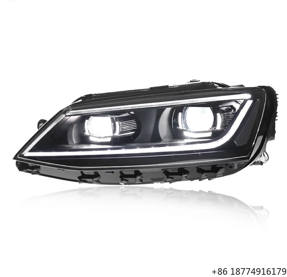 

Фара в сборе для Sagitar Jetta 2012-2018 с LED дневными ходовыми огнями (DRL), OEM-качество