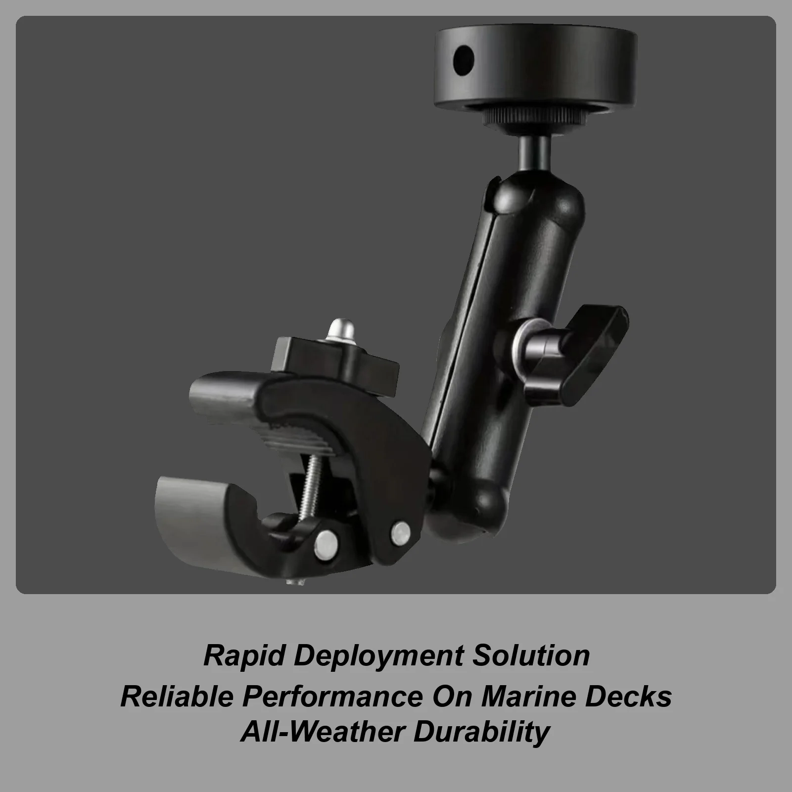 

Mini Car Mount Aluminum Alloy Car Accessory Mounting Clamp Mount For RV For Yacht Van Travel Trailer Caravan Motorhome Marine