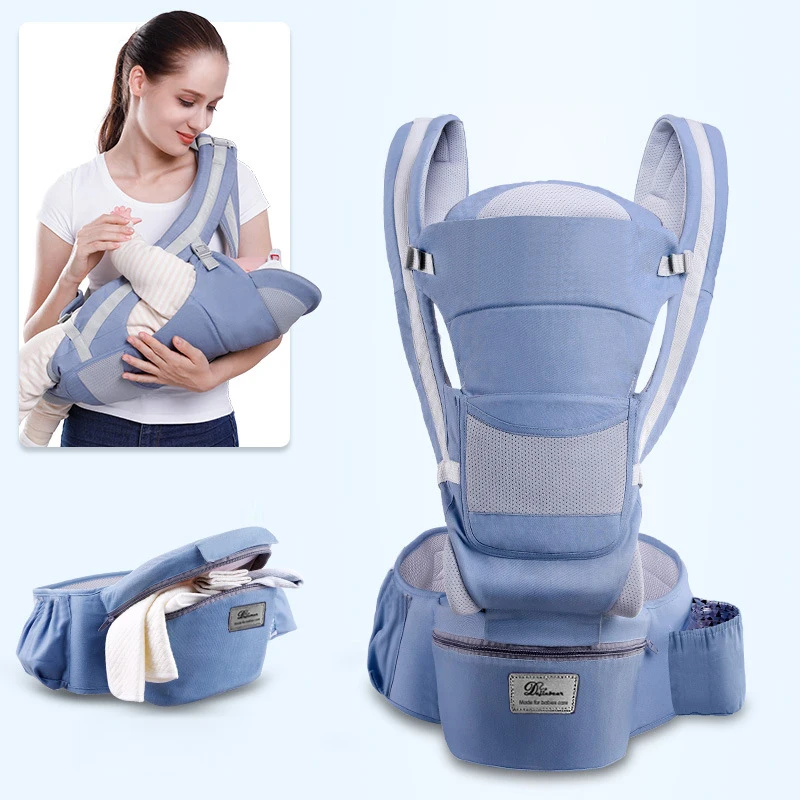 Newborn Ergonomic Baby Carrier Backpack Infant Baby Hipseat Carrier Front Facing Ergonomic Kangaroo Baby Wrap Sling Travel