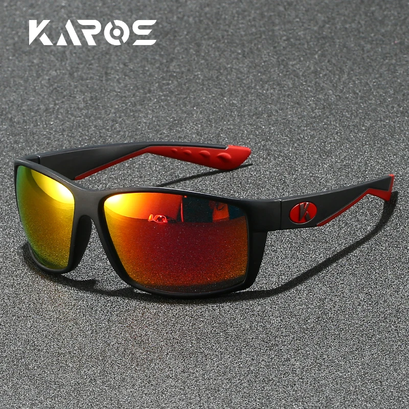 Karos Polarisierte Sonnenbrille UV400 Schutz Blendschutz Mode Brillen Männer Frauen Fahren Angeln Radfahren Outdoor Sport Brille